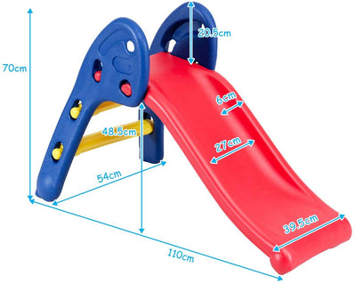 Folding Plastic Slide for Indoor and Outdoor Use