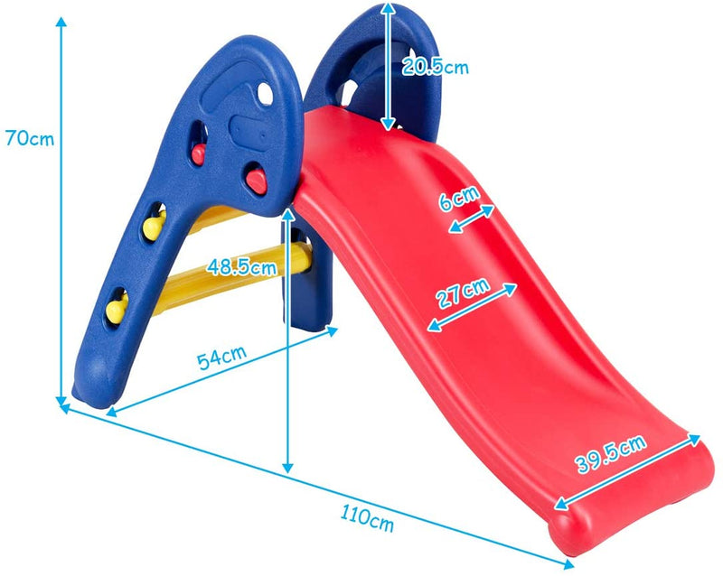 Folding Plastic Slide for Indoor and Outdoor Use