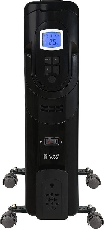 Russell Hobbs RHOFR5003B 2.5kW 11 Fin Oil Filled Radiator in Black