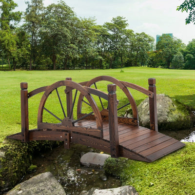 1.5M Wooden Garden Bridge