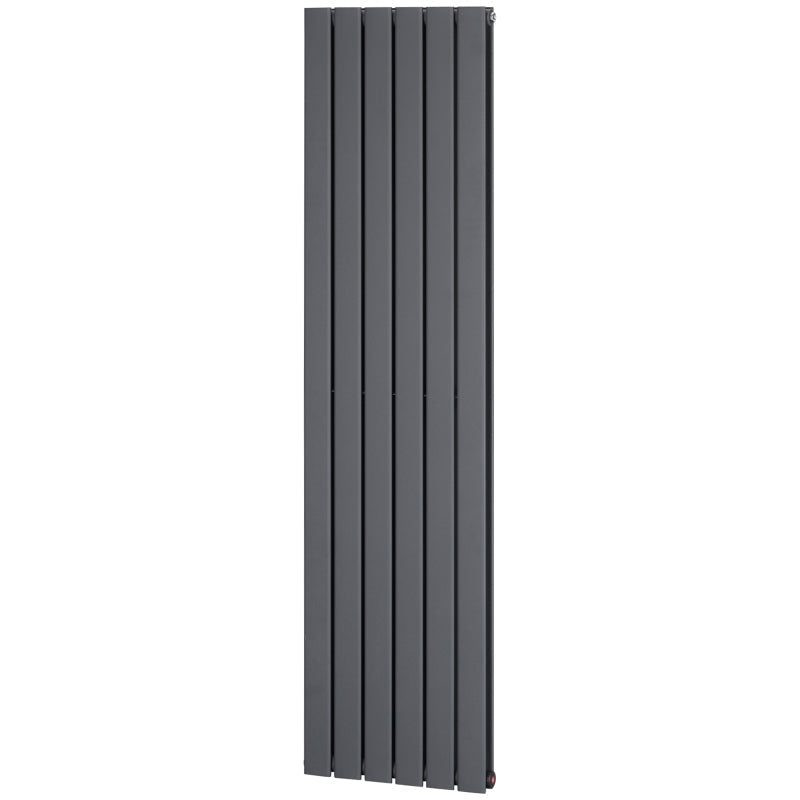 456 X 1800 Mm Double Panel Vertical Designer Radiator, Grey