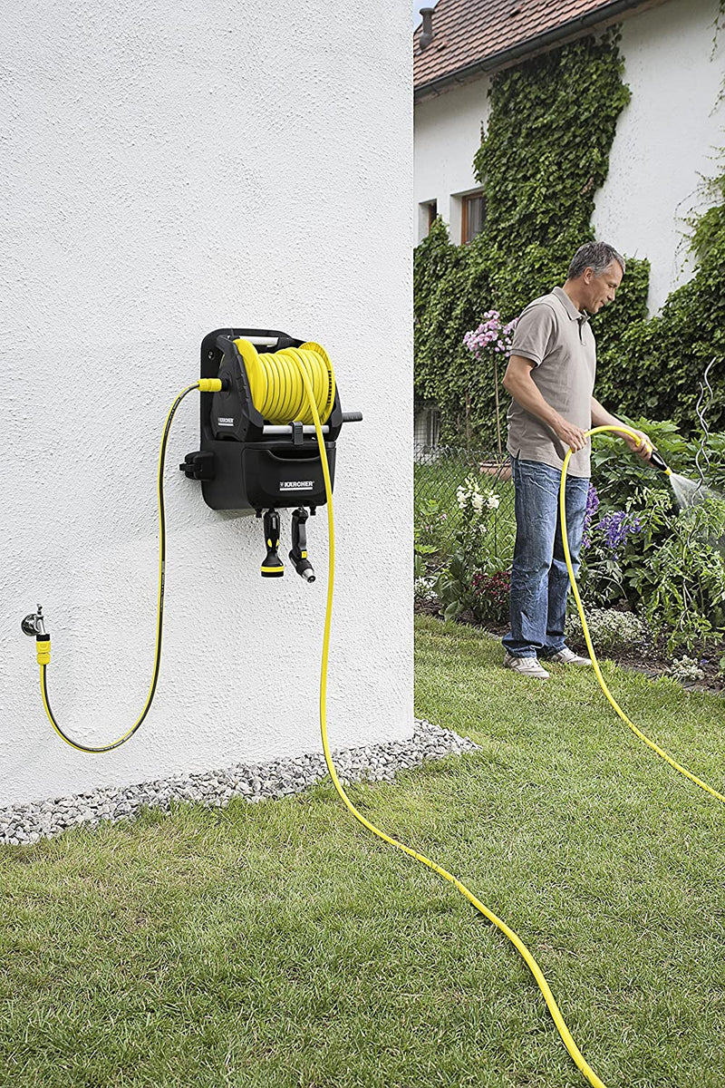 Kärcher 2.645-163.0 HR7.300 Premium Hose Reel & (26451220) 1.5m Hose Connection Set with Connectors