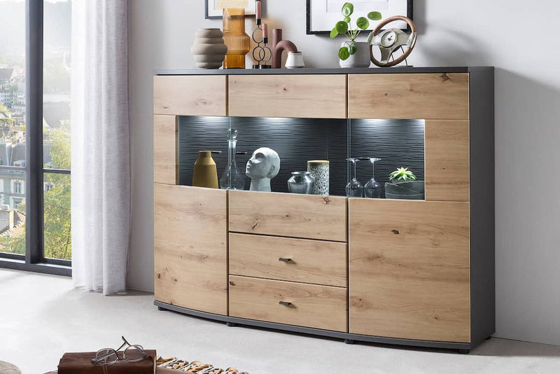 Delanes Sideboard Display Cabinet 160cm