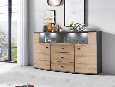 Delanes Sideboard Display Cabinet 160cm