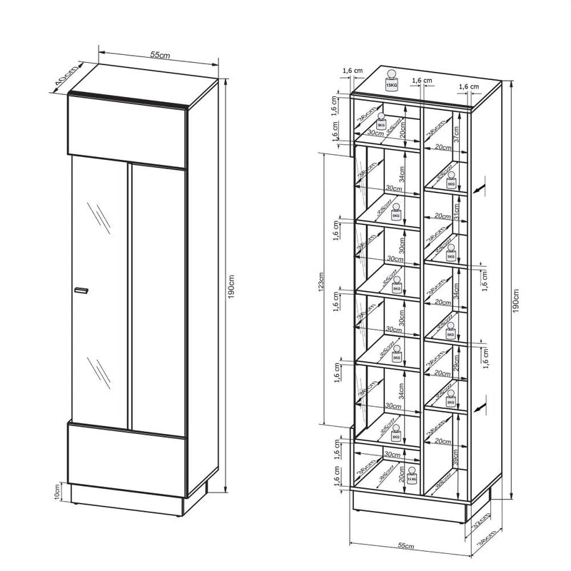 Sensis VAII Wall Entertainment Unit