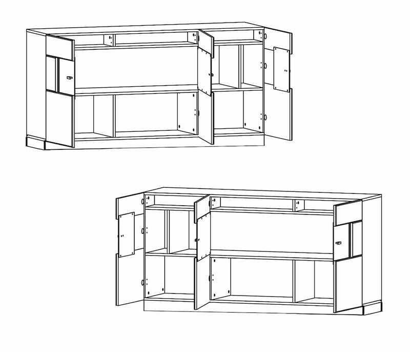 Nata 84 Display Sideboard Cabinet