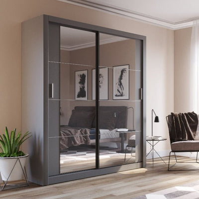 Arti 3 - 2 Sliding Door Wardrobe 181cm