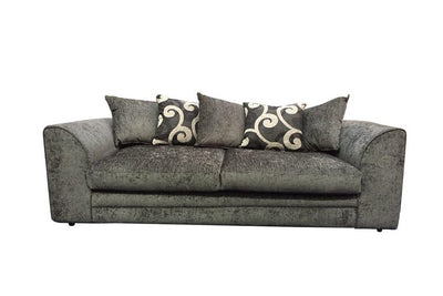 Zina 3 Seater Chenille Fabric Sofa Set