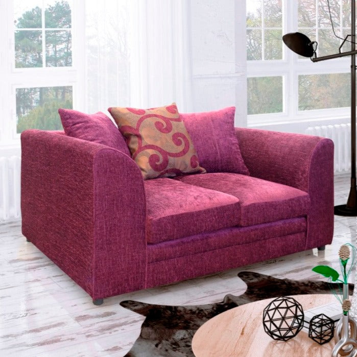 Zina Chenille Fabric 2 SEATER Sofa Set