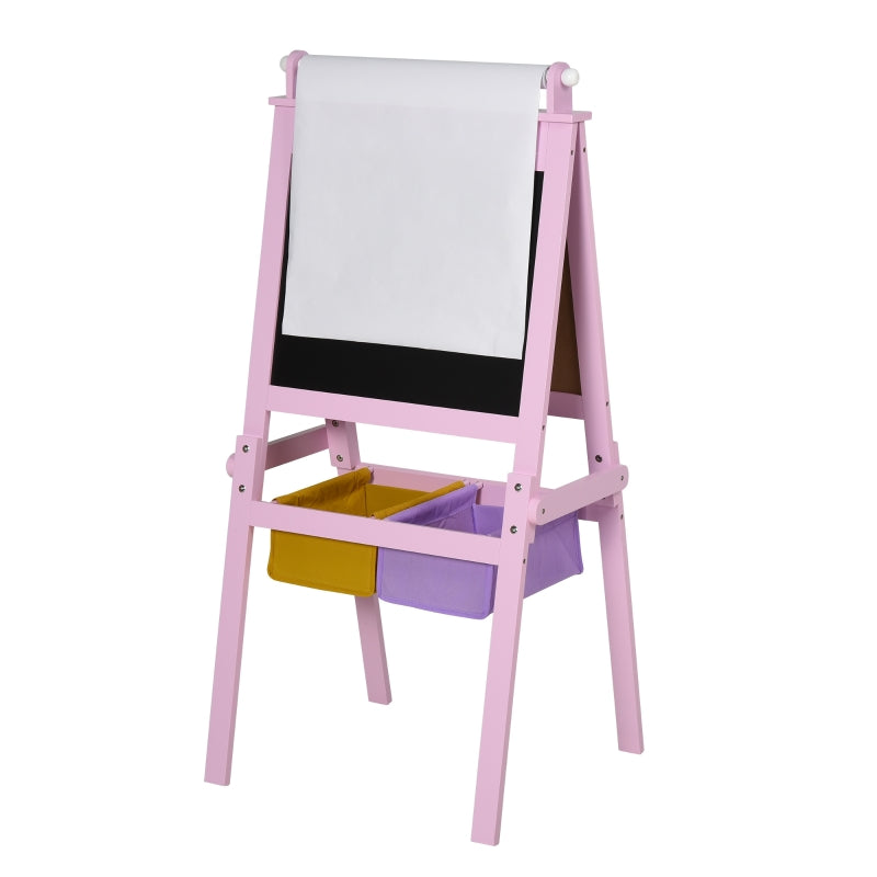 Children's Double-Sided Art Easel with Paper Roll