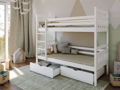 Wooden Bunk Bed Adas with Storage