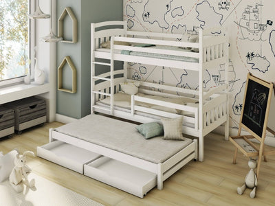 Alan Bunk Bed with Trundle and Storage