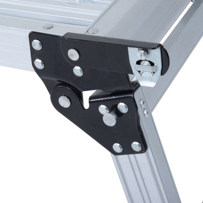 Aluminum Folding Step Up Ladder Bench - Silver