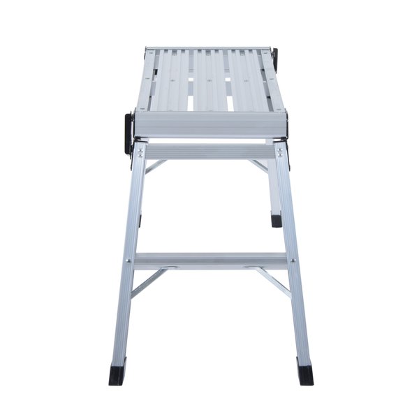 Aluminum Folding Step Up Ladder Bench - Silver