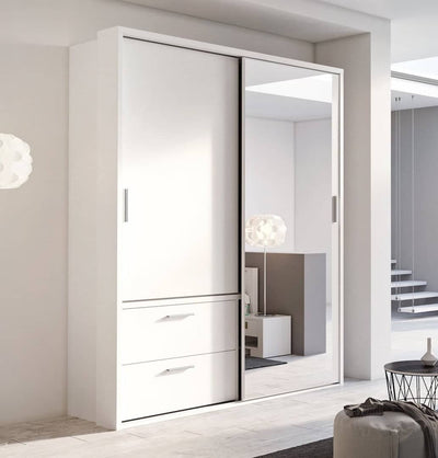 Arti 22 - 2 Sliding Door Wardrobe with Drawers 180cm