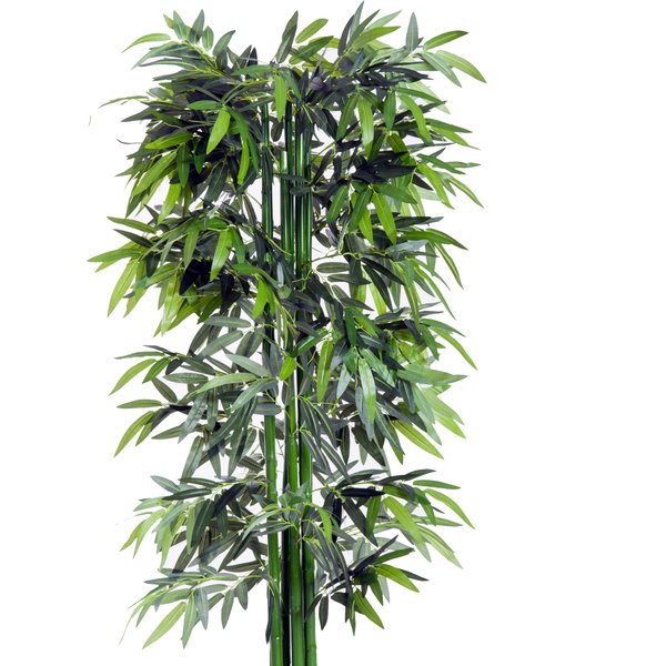 Artificial Bamboo Tree Plant, 1.8 M - Green Bamboo/ Black Pot