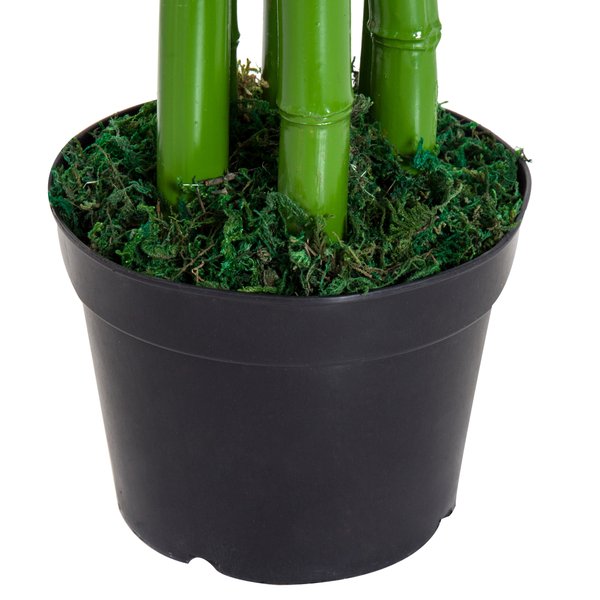 Artificial Bamboo Tree Plant, 1.8 M - Green Bamboo/ Black Pot