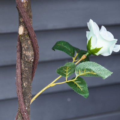 Artificial Camellia Plant Realistic Fake Tree Potted - Home Office 90cm White