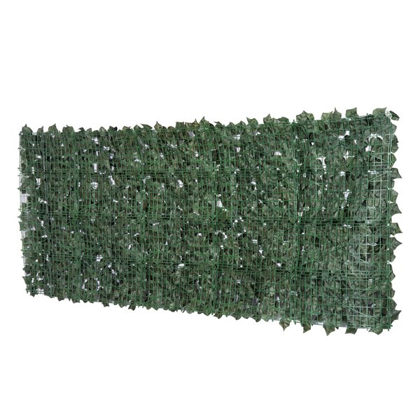 Artificial Leaf Screen Panel, 2.4x1 M - Dark Green