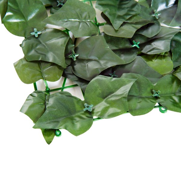 3 x 1m Artificial Leaf Screen Panel - Dark Green