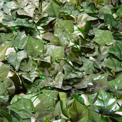 3 x 1m Artificial Leaf Screen Panel - Dark Green