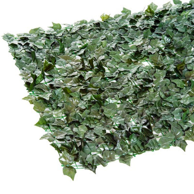 3 x 1m Artificial Leaf Screen Panel - Dark Green