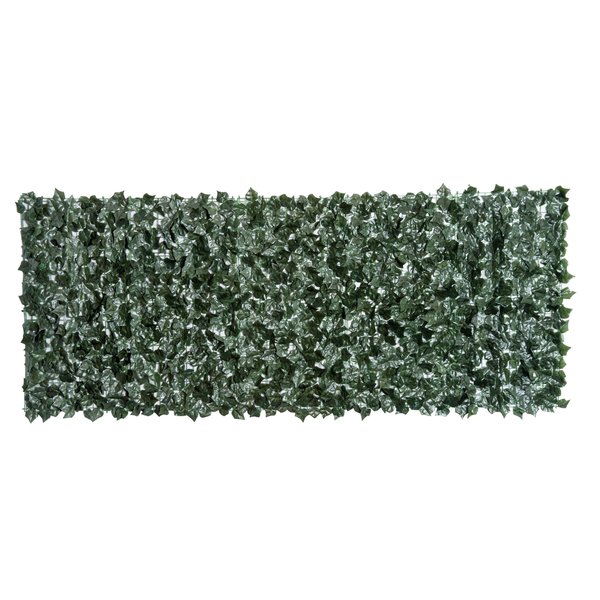 Artificial Leaf Screen Panel, 2.4x1 M - Dark Green