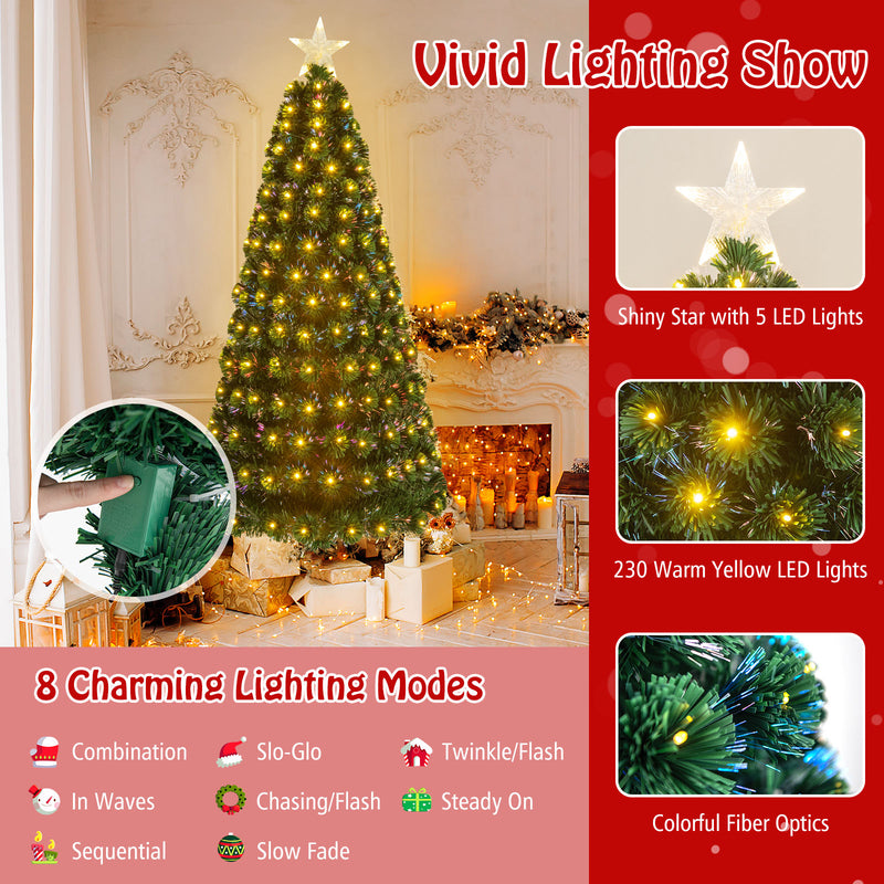 Árbol de Navidad de 150 CM/180 CM con puntas de ramas de PVC y luces LED - 180 cm