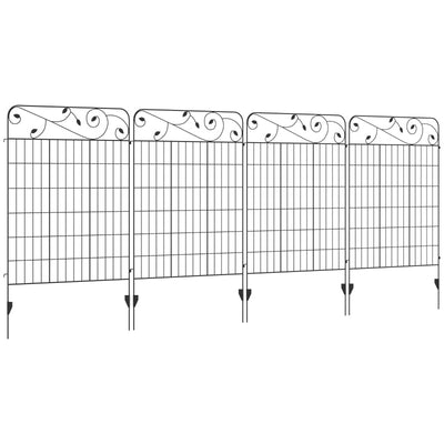 Decorative Garden Fencing, Black