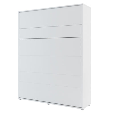 BC-12 Vertical Wall Bed Concept 160cm With Storage Cabinets and LED