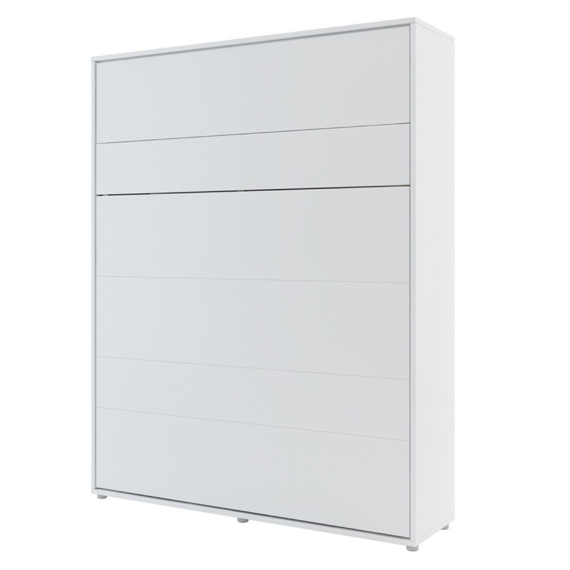 BC-12 Vertical Wall Bed Concept 160cm With Storage Cabinets and LED