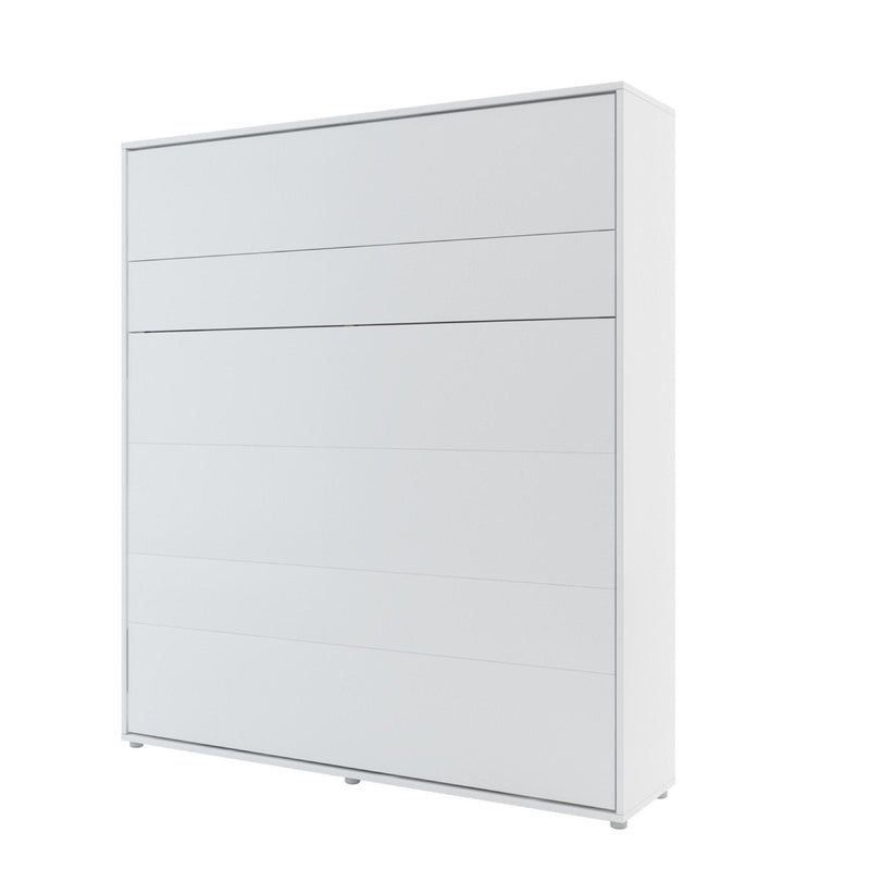 BC-13 Vertical Wall Bed Concept 180cm With Storage Cabinets and LED