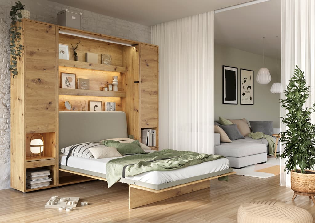 Vertical wall deals bed