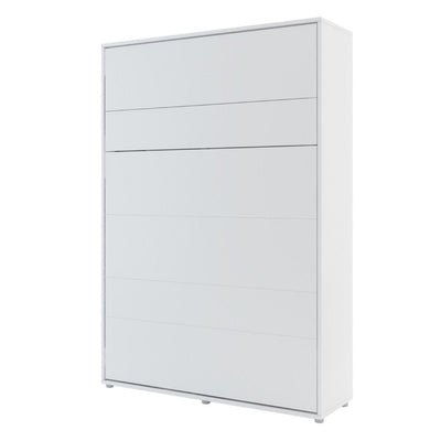 BC-01 Vertical Wall Bed Concept 140cm With Storage Cabinets and LED