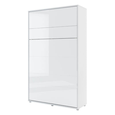 BC-02 Vertical Wall Bed Concept 120cm With Storage Cabinets and LED