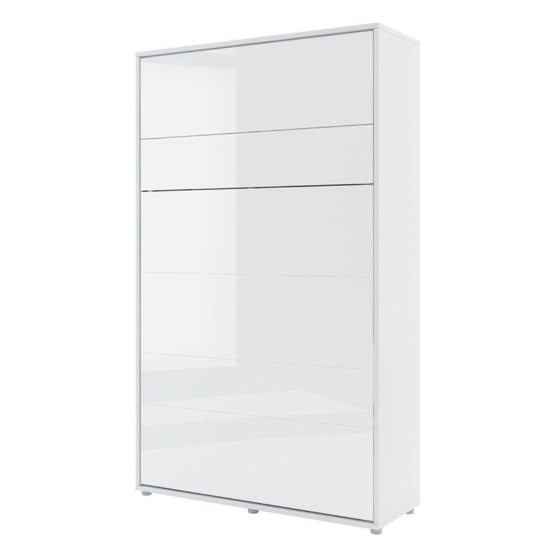 BC-02 Vertical Wall Bed Concept 120cm With Storage Cabinets and LED