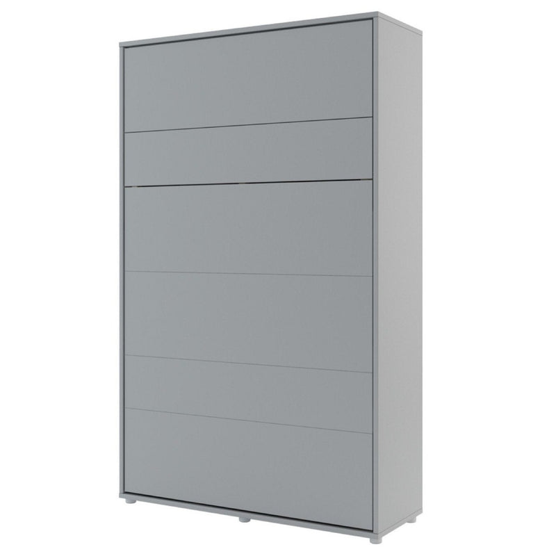 BC-02 Vertical Wall Bed Concept 120cm With Storage Cabinets and LED