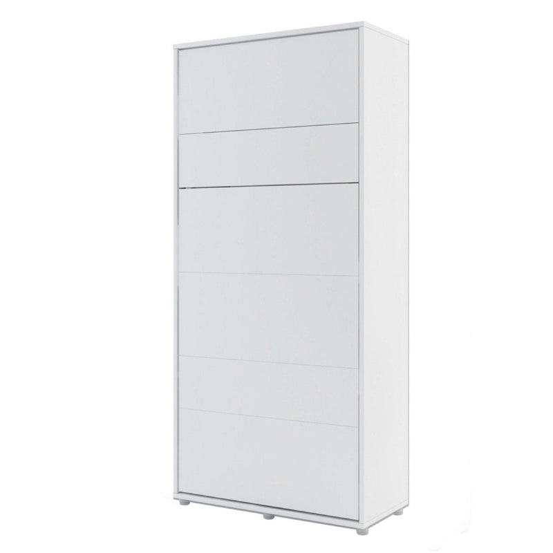 BC-03 Vertical Wall Bed Concept 90cm With Storage Cabinets and LED