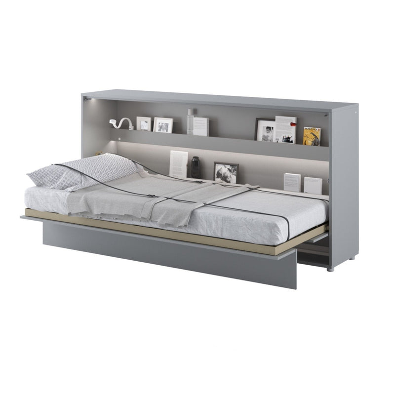 BC-06 Horizontal Wall Bed Concept 90cm With Storage Cabinet