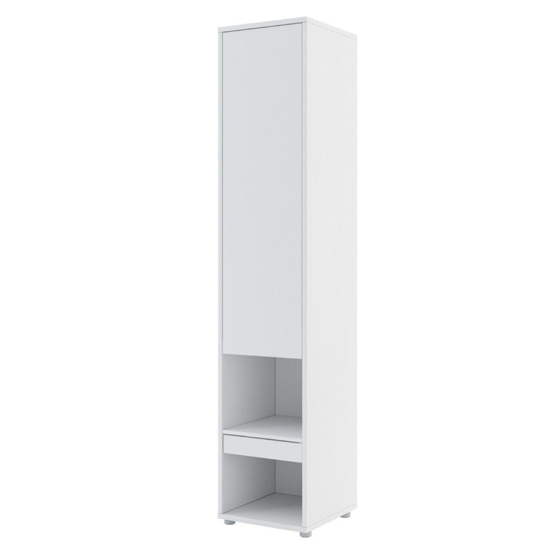 BC-01 Vertical Wall Bed Concept 140cm With Storage Cabinets and LED