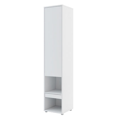 BC-12 Vertical Wall Bed Concept 160cm With Storage Cabinets and LED