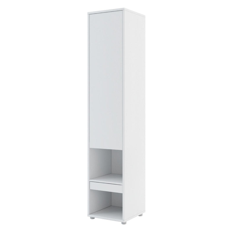 BC-02 Vertical Wall Bed Concept 120cm With Storage Cabinets and LED