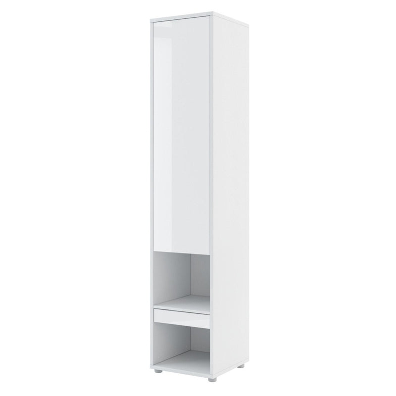 BC-12 Vertical Wall Bed Concept 160cm With Storage Cabinets and LED