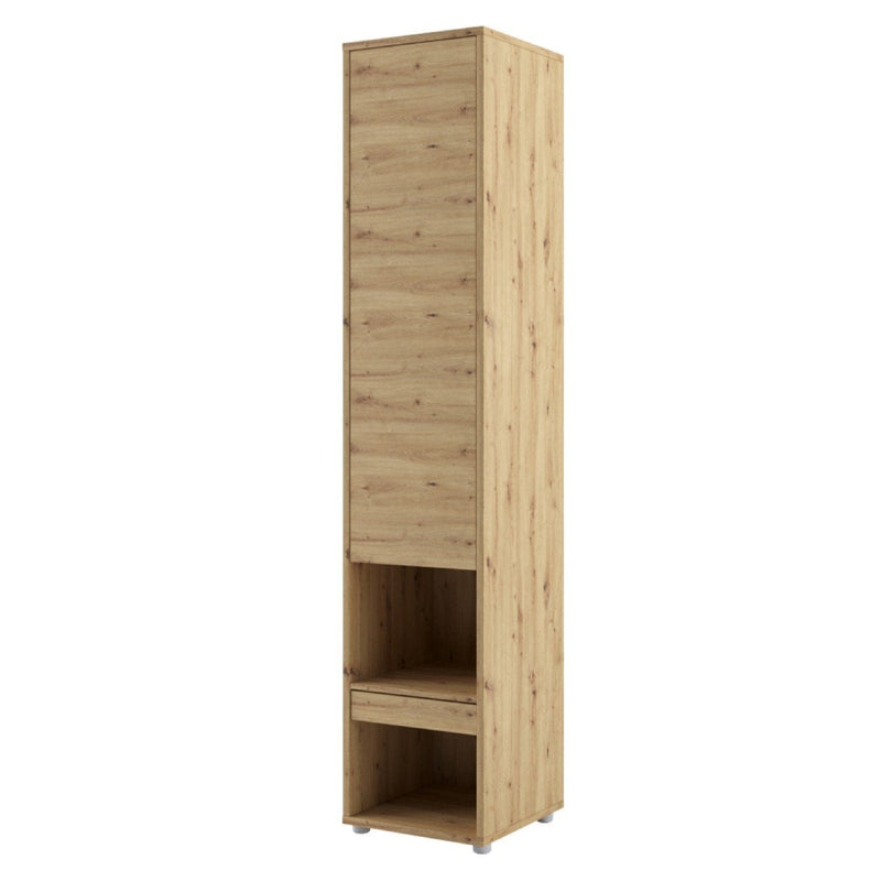 BC-12 Vertical Wall Bed Concept 160cm With Storage Cabinets and LED