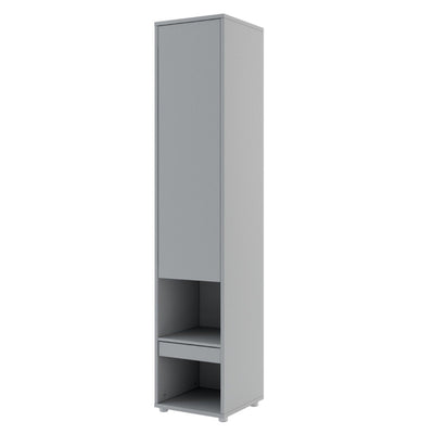 BC-01 Vertical Wall Bed Concept 140cm With Storage Cabinets and LED