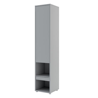 BC-03 Vertical Wall Bed Concept 90cm With Storage Cabinets and LED