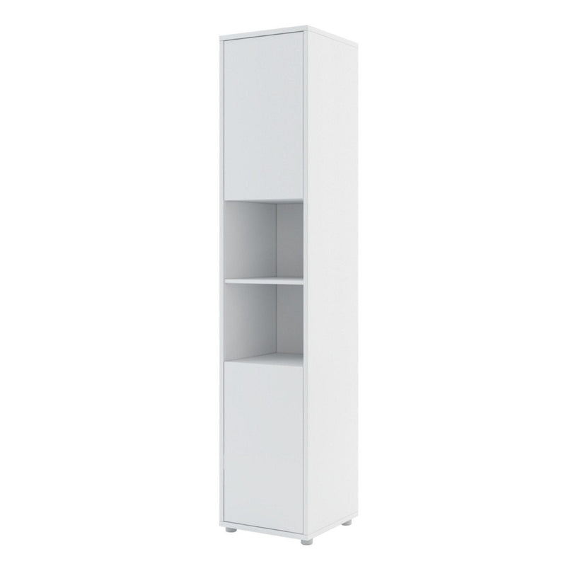 BC-02 Vertical Wall Bed Concept 120cm With Storage Cabinets and LED