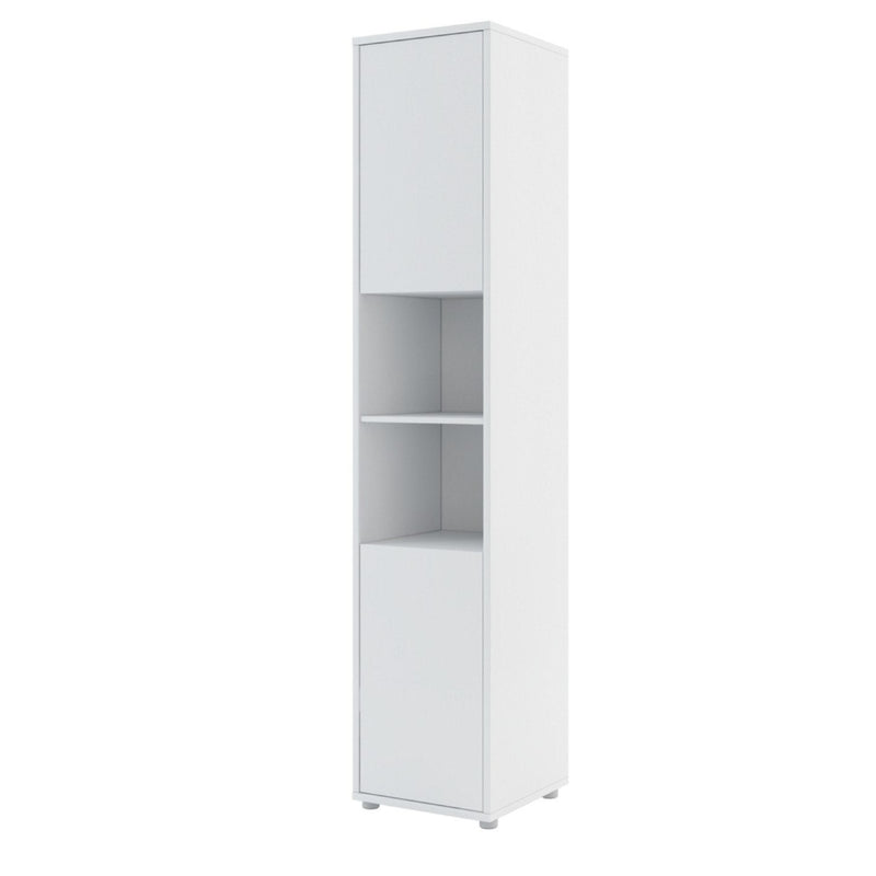 BC-01 Vertical Wall Bed Concept 140cm With Storage Cabinets and LED