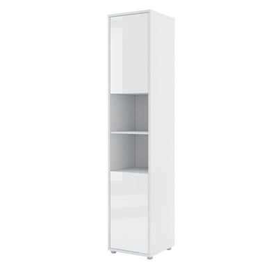 BC-01 Vertical Wall Bed Concept 140cm With Storage Cabinets and LED