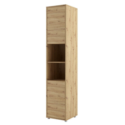 BC-12 Vertical Wall Bed Concept 160cm With Storage Cabinets and LED